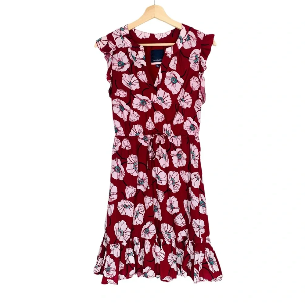 Modcloth As You Love It Floral Ruffle Dress Size Small